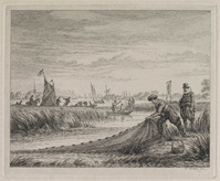 TvB G 0871
<br/>
Hollands landschap: visvangst bij het galgenveld
<br/>
<em>Fokke, Simon (1712-1784)</em>